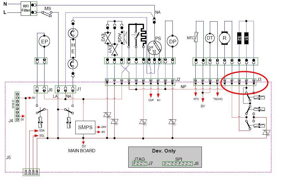 SM Atlant circuit board diagram