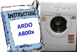 Ръководство за пералня Ardo A800X