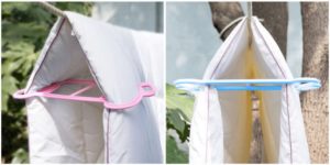 clip for drying a blanket on a clothesline