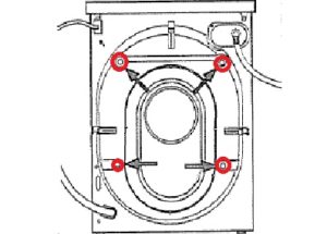 remove the transport bolts