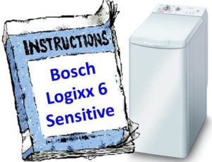 Ръководство за пералня Bosch Logixx 6 Sensitive