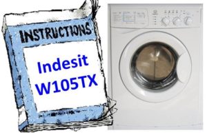 Инструкции за пералня Indesit W105TX