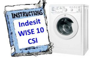Инструкции за пералня Indesit WISE 10 CSI