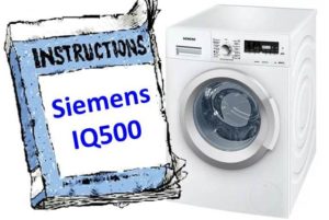 Ръководство за пералня Siemens IQ500