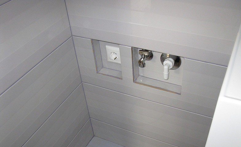 location of the washing machine