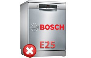 Грешка E25 в съдомиялната машина Bosch