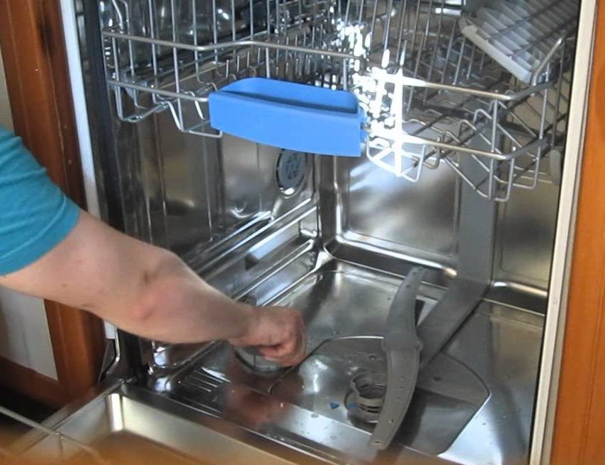 clogged dishwasher