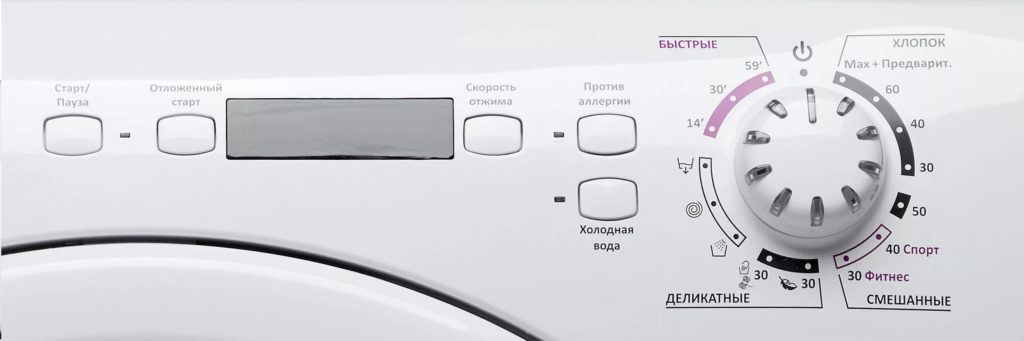 Candy GC4 1072D-07 control panel