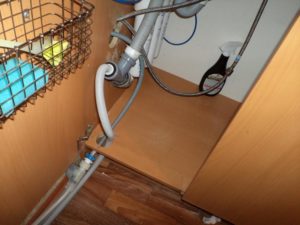 connecting the dishwasher