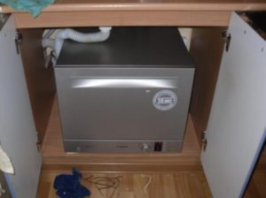 location of the compact dishwasher