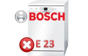 Как да поправите грешка E23 на съдомиялна машина Bosch