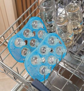 baby bottles in the dishwasher