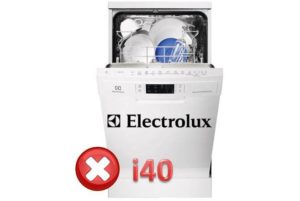 Код за грешка в съдомиялната машина Electrolux i40