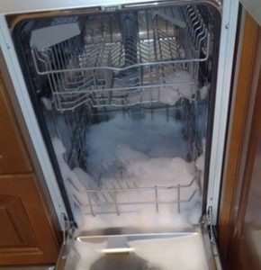 foam in the dishwasher
