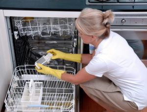 cleaning the dishwasher filter