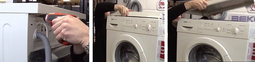 Removing the Bosch CM cover