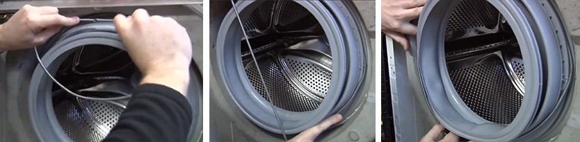 fastening the clamp to the CM cuff