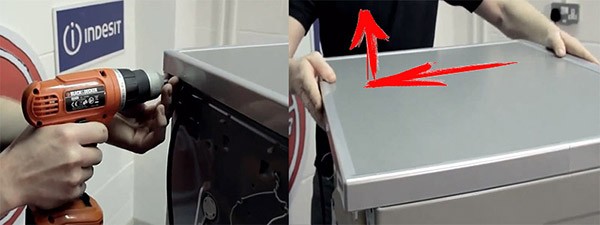 Replacing the cuff on the LG_1 washing machine