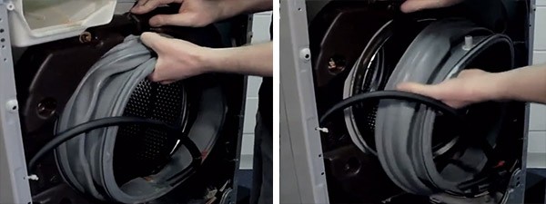 Replacing the cuff on the LG_12 washing machine