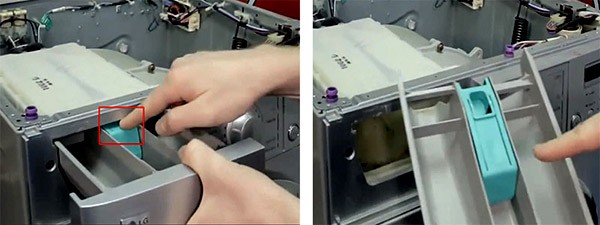 Replacing the cuff on an LG_2 washing machine