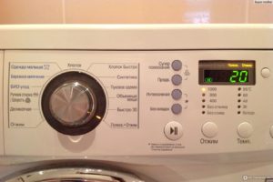Washing modes and programs in the LG washing machine