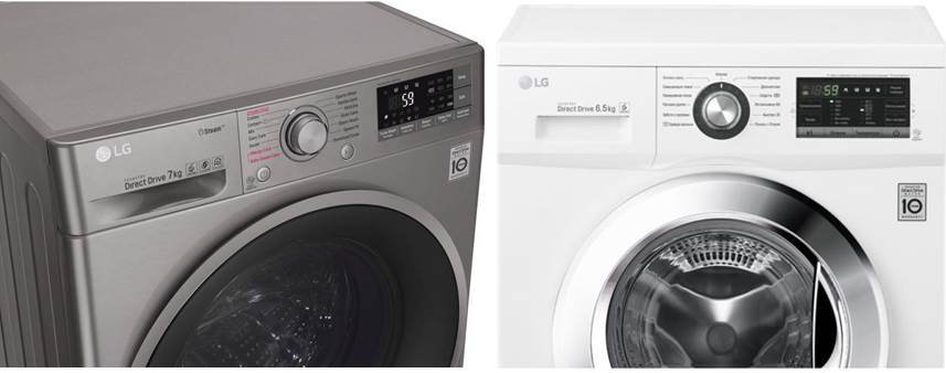 LG FH-2G6WD2 and LG F-2J7HS2S washing machines