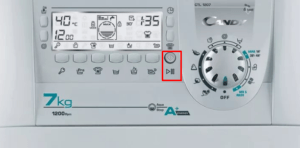 Symbols on the Candy washing machine