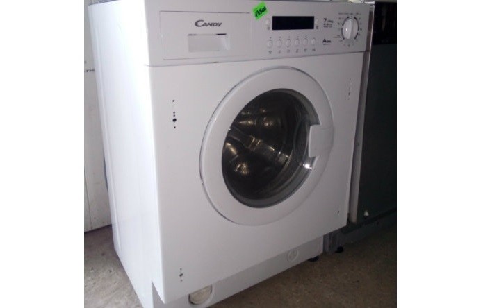 built-in washing machine on the store's display