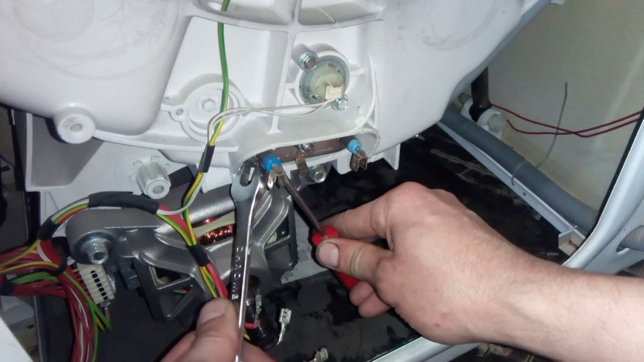 Changing the heating element on a Candy washing machine