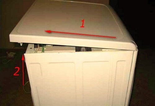 the process of removing the top cover