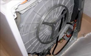 The belt on my Indesit washing machine is coming off.