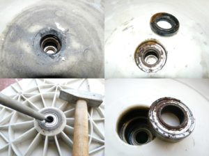 How to identify a faulty washing machine bearing