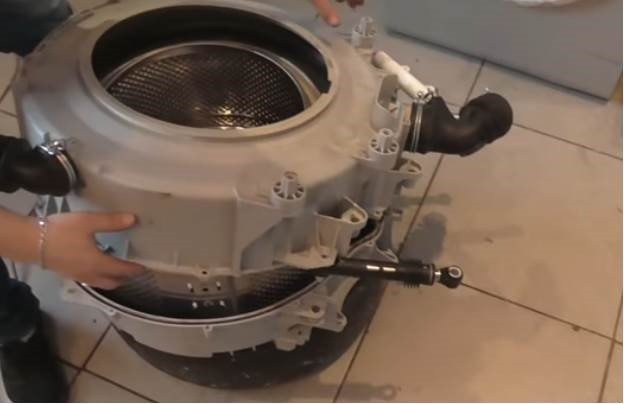 we disassemble the tank into two halves