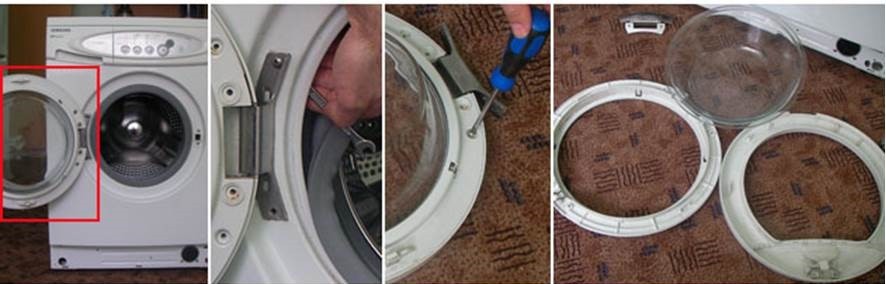 we remove the hatch door and disassemble it