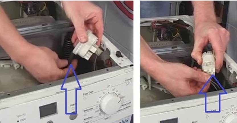 Removing the pressure switch from a Siemens washing machine