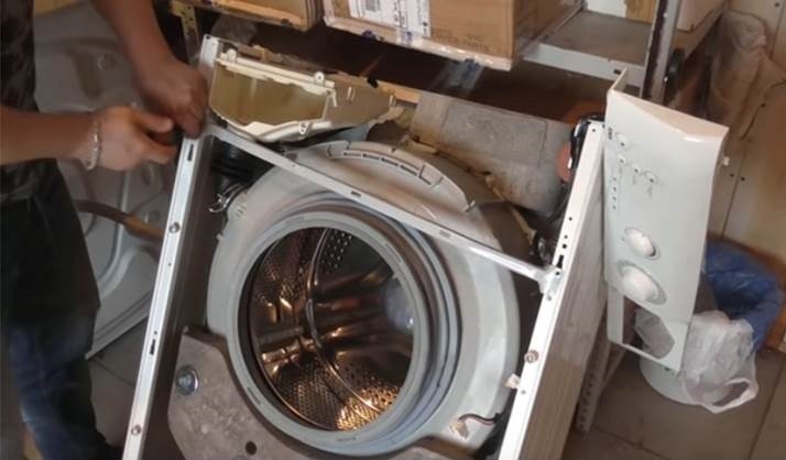 remove the control panel and the front wall