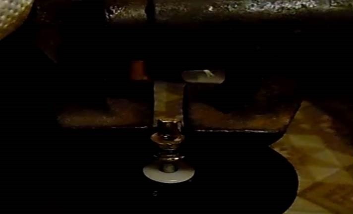 we clamp the impeller element in a vice