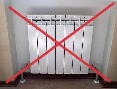 You can't dry the rug on a radiator.