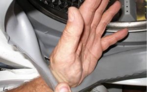 a leak may occur due to a torn hatch cuff