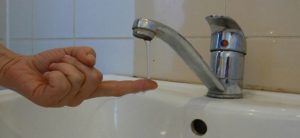 The washing machine is electrocuting the water.