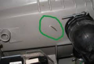 a bone can pierce the washing machine's tub