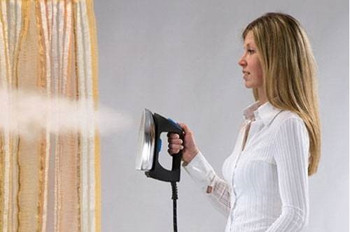 We treat tulle with a steamer