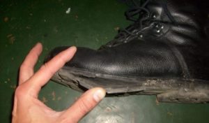 if the boots need repair