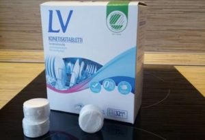 each tablet is packed in a water-soluble film