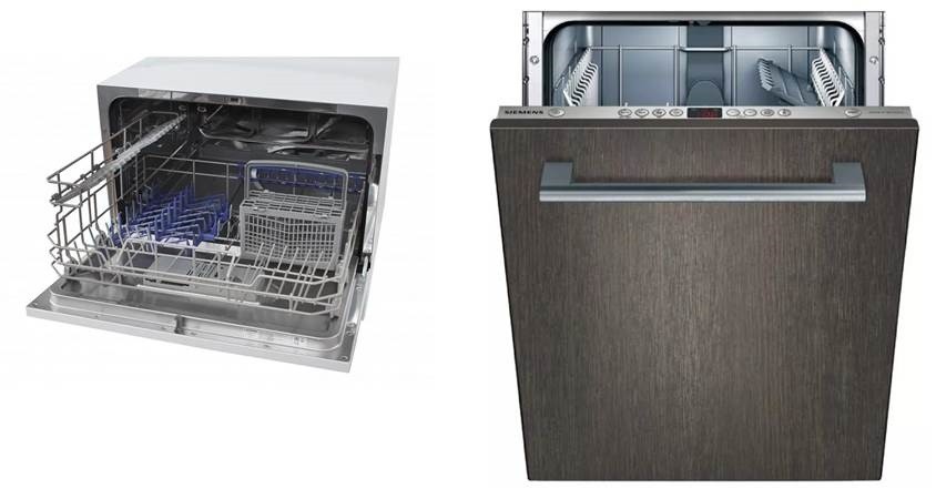 types of dishwashers