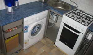 optimal placement of the stove and washing machine