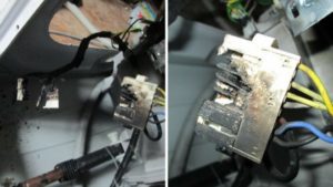 vibration damages the wiring and connectors and shorts them out