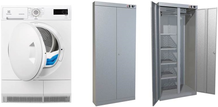 tumble dryer and drying cabinet