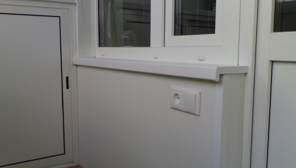 We're installing a power outlet on the balcony