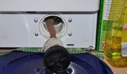 the sock got stuck in the trash filter